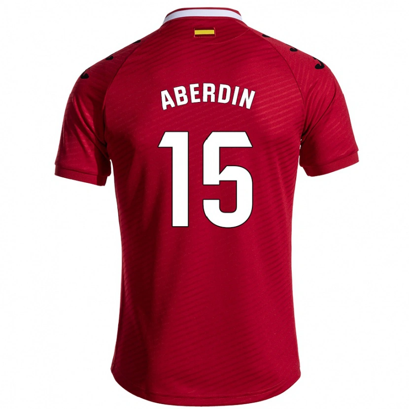 Danxen Herren Nabil Aberdin #15 Dunkelrot Auswärtstrikot Trikot 2024/25 T-Shirt