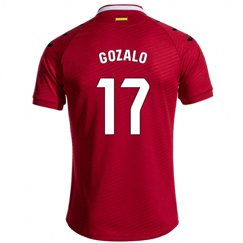 Danxen Herren Marcos Gozalo #17 Dunkelrot Auswärtstrikot Trikot 2024/25 T-Shirt