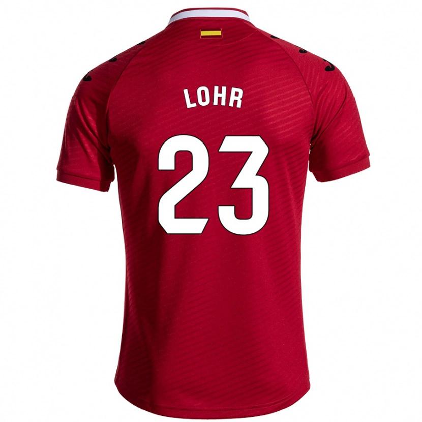 Danxen Herren Luca Lohr #23 Dunkelrot Auswärtstrikot Trikot 2024/25 T-Shirt