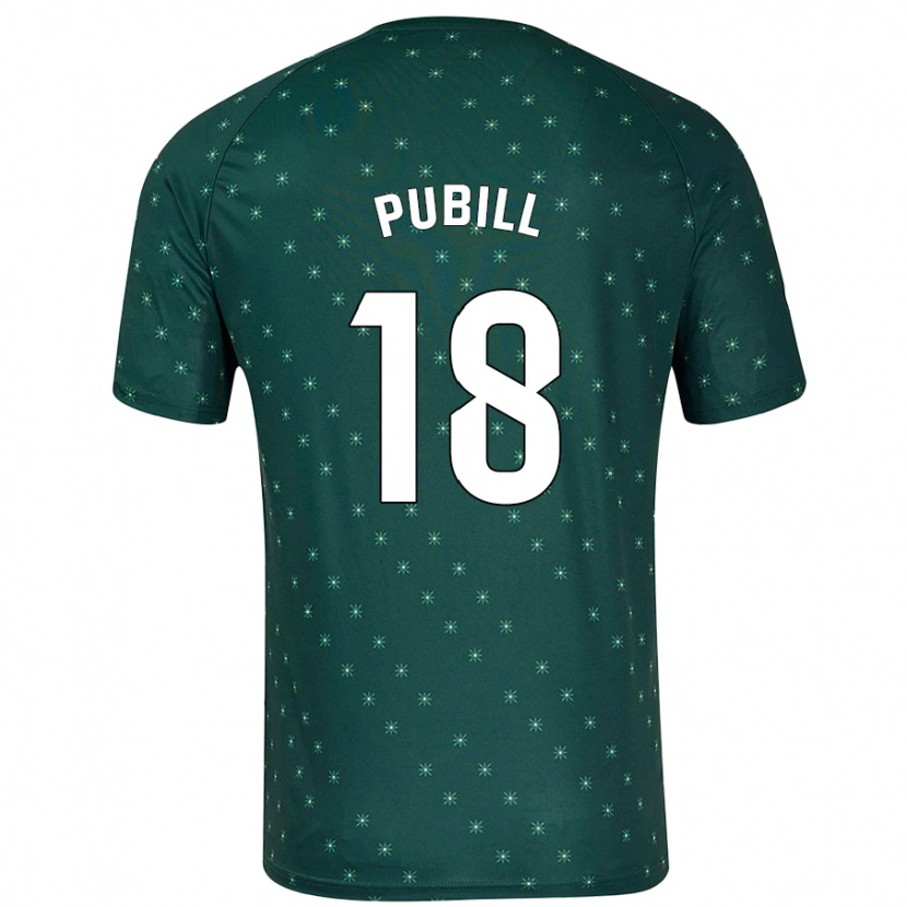 Danxen Herren Marc Pubill #18 Dunkelgrün Auswärtstrikot Trikot 2024/25 T-Shirt