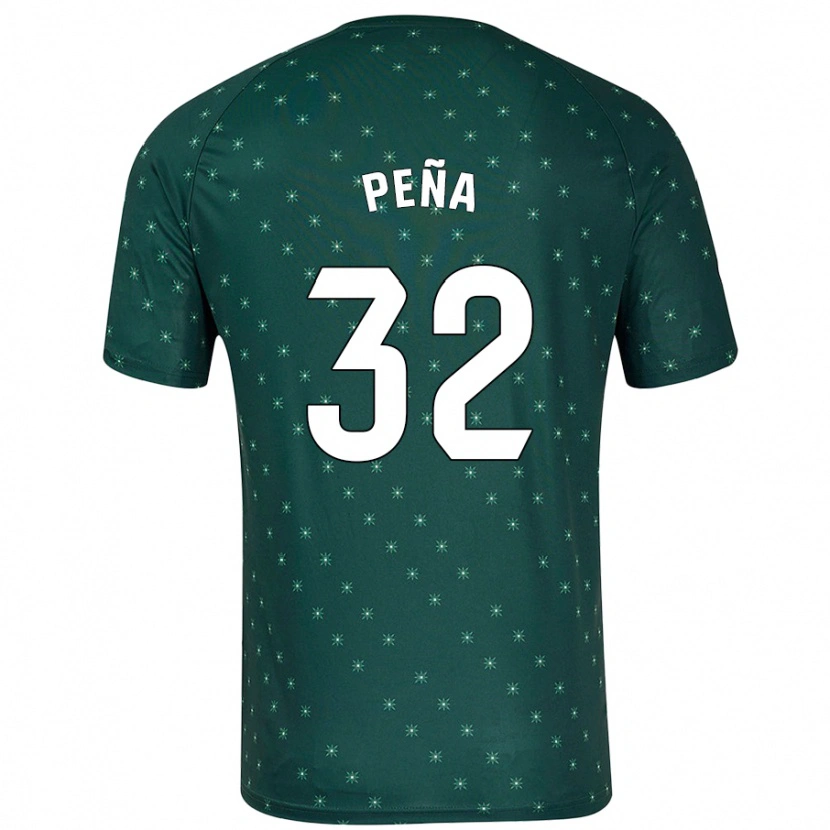 Danxen Herren Marcos Peña #32 Dunkelgrün Auswärtstrikot Trikot 2024/25 T-Shirt