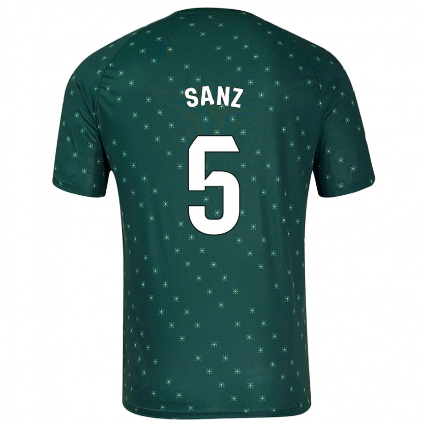 Danxen Herren Paco Sanz #5 Dunkelgrün Auswärtstrikot Trikot 2024/25 T-Shirt