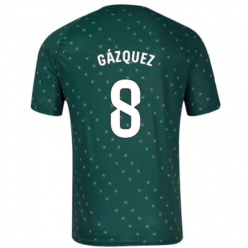 Danxen Herren Joan Gázquez #8 Dunkelgrün Auswärtstrikot Trikot 2024/25 T-Shirt