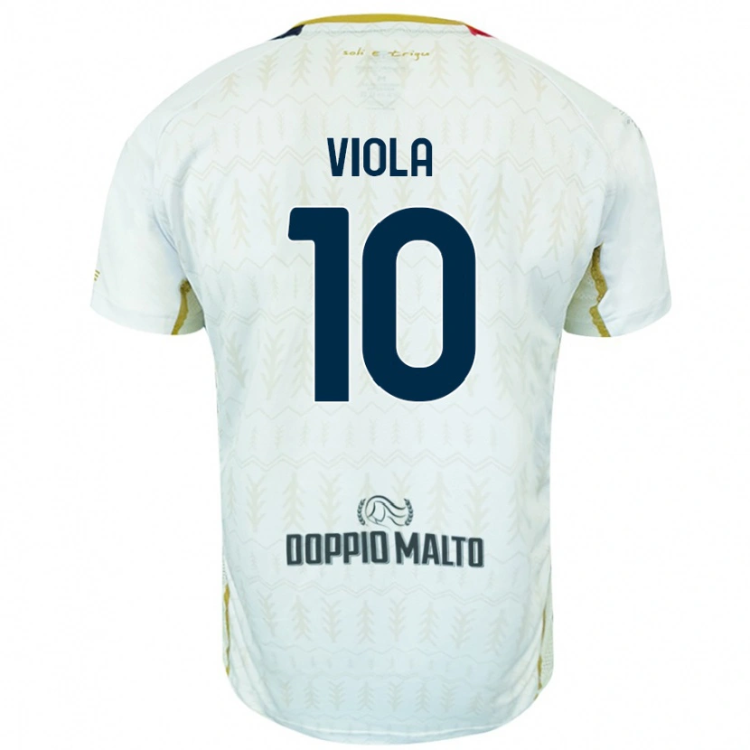 Danxen Herren Nicolas Viola #10 Weiß Auswärtstrikot Trikot 2024/25 T-Shirt