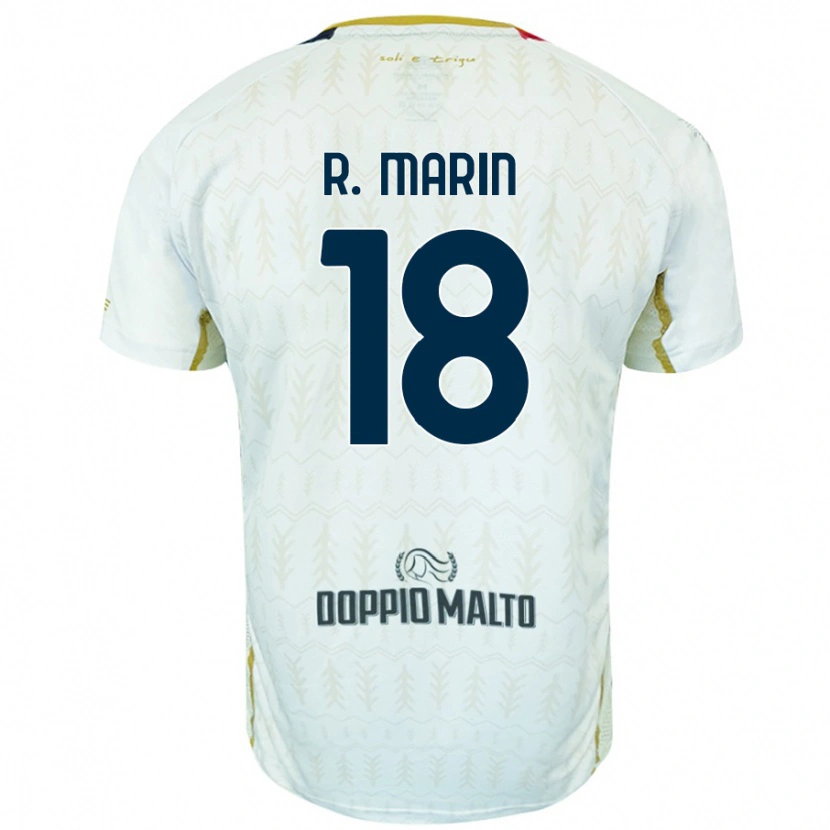 Danxen Herren Răzvan Marin #18 Weiß Auswärtstrikot Trikot 2024/25 T-Shirt