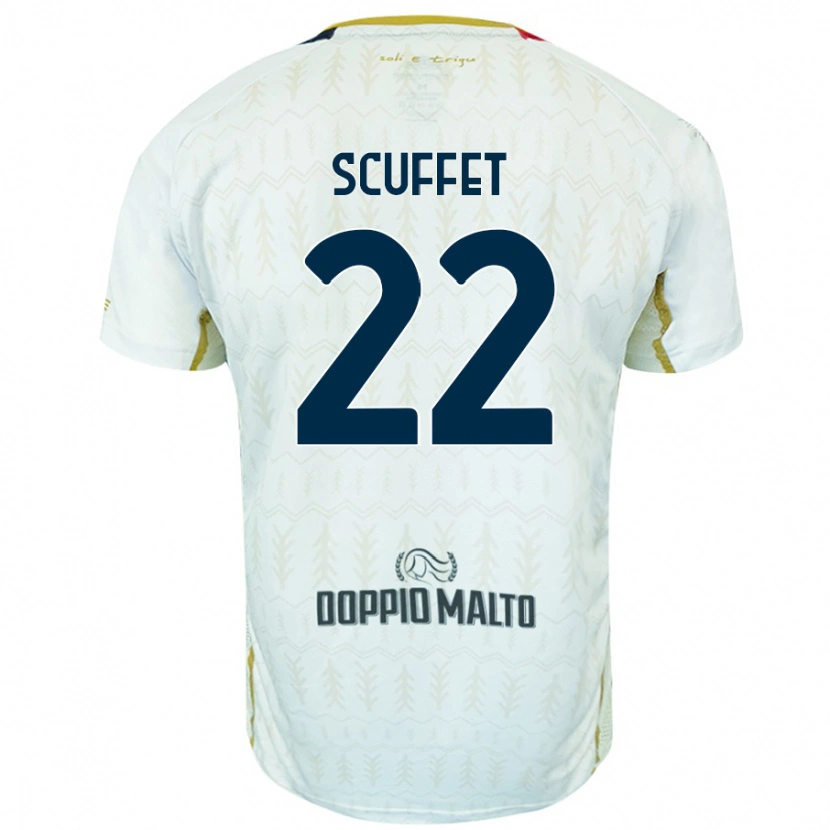 Danxen Herren Simone Scuffet #22 Weiß Auswärtstrikot Trikot 2024/25 T-Shirt