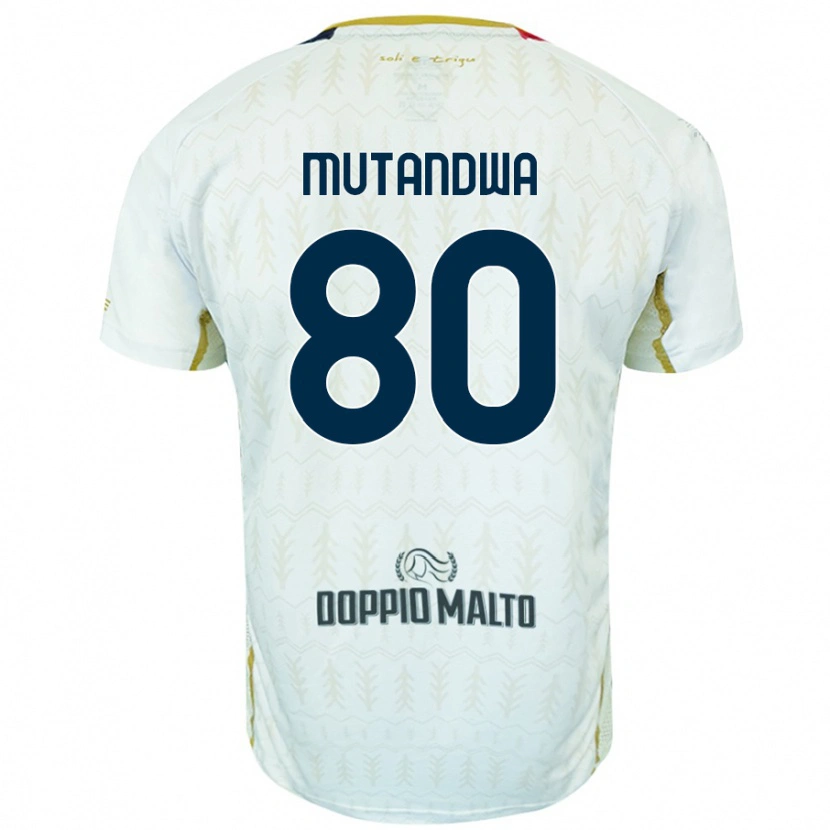 Danxen Herren Kingstone Mutandwa #80 Weiß Auswärtstrikot Trikot 2024/25 T-Shirt