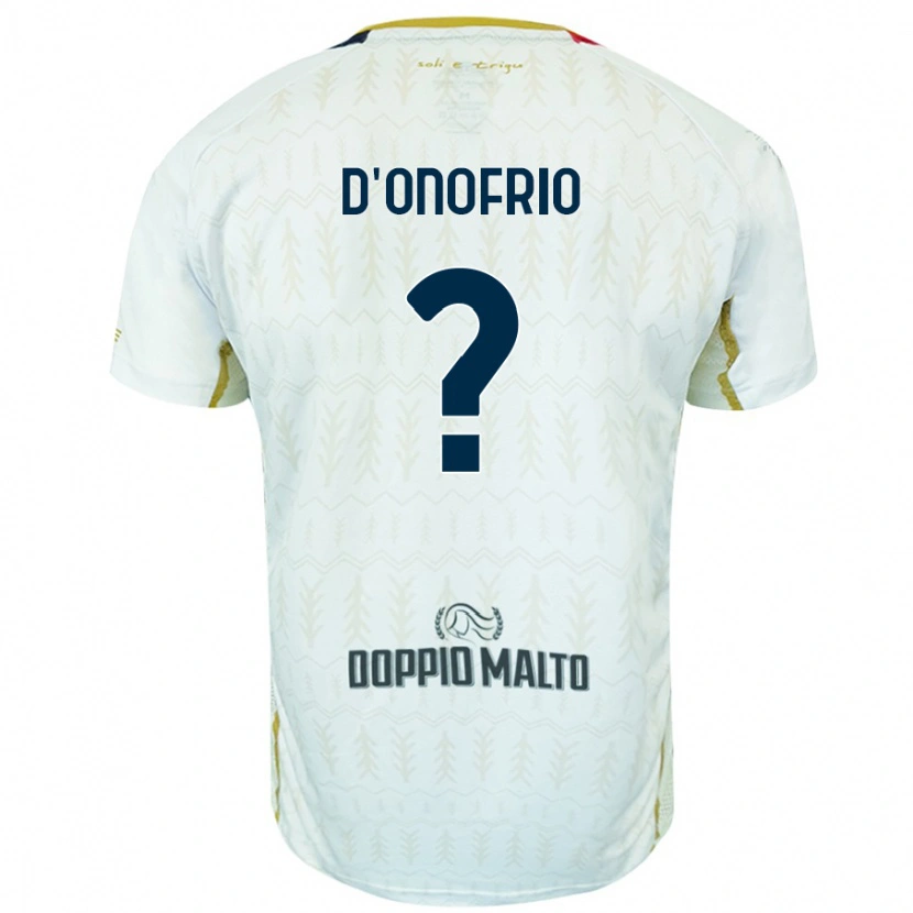 Danxen Herren Vincenzo D'onofrio #0 Weiß Auswärtstrikot Trikot 2024/25 T-Shirt