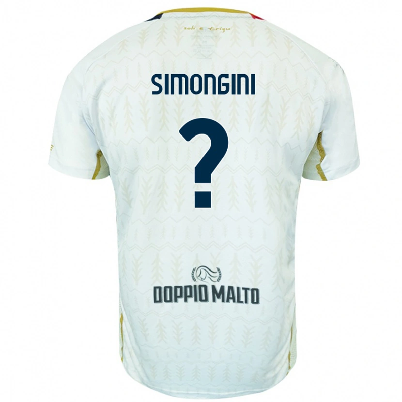 Danxen Herren Andrea Simongini #0 Weiß Auswärtstrikot Trikot 2024/25 T-Shirt