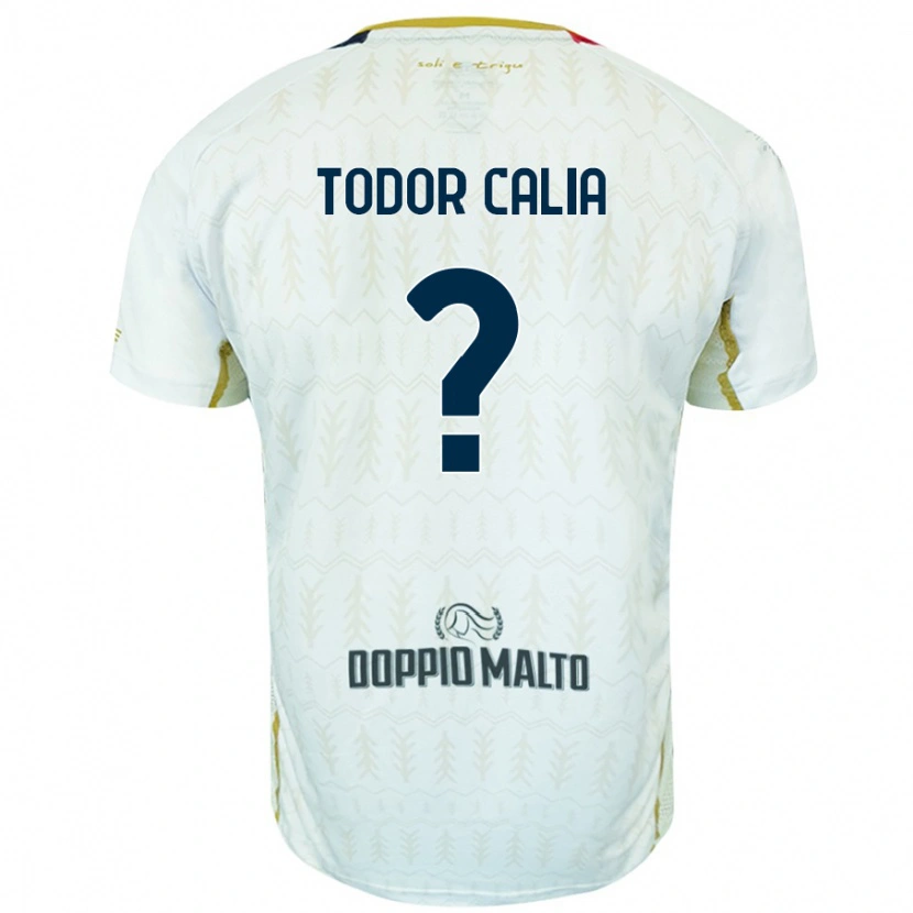Danxen Herren Francesco Todor Calia #0 Weiß Auswärtstrikot Trikot 2024/25 T-Shirt