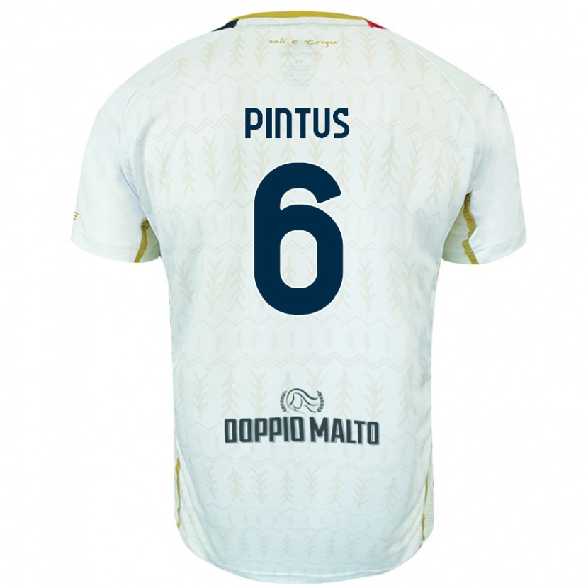 Danxen Herren Nicola Pintus #6 Weiß Auswärtstrikot Trikot 2024/25 T-Shirt