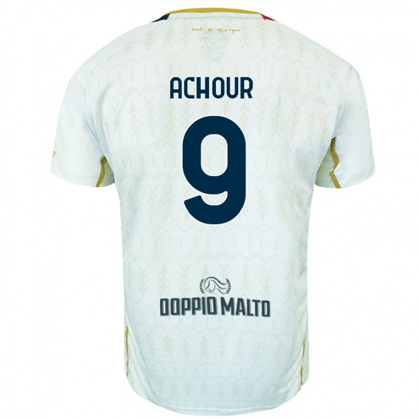 Danxen Herren Sofiane Achour #9 Weiß Auswärtstrikot Trikot 2024/25 T-Shirt