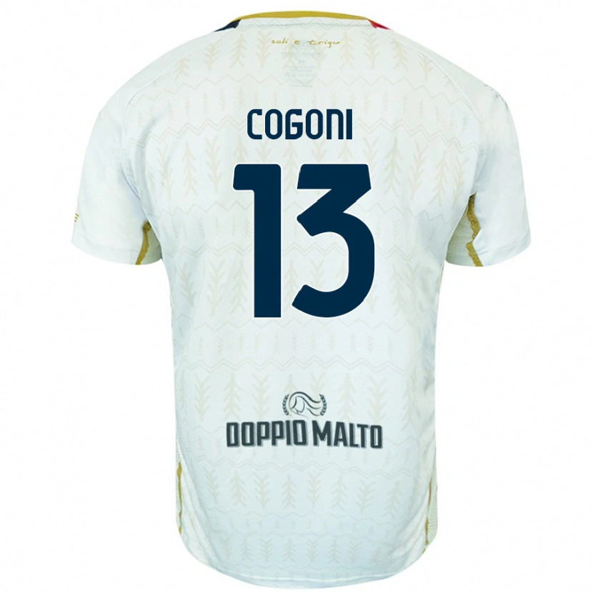 Danxen Herren Andrea Cogoni #13 Weiß Auswärtstrikot Trikot 2024/25 T-Shirt