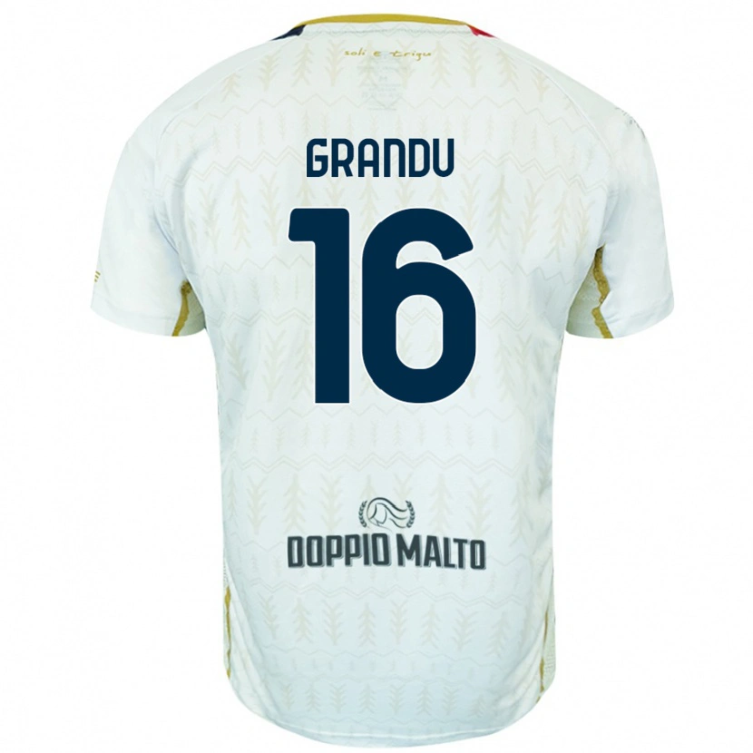 Danxen Herren Nicola Grandu #16 Weiß Auswärtstrikot Trikot 2024/25 T-Shirt