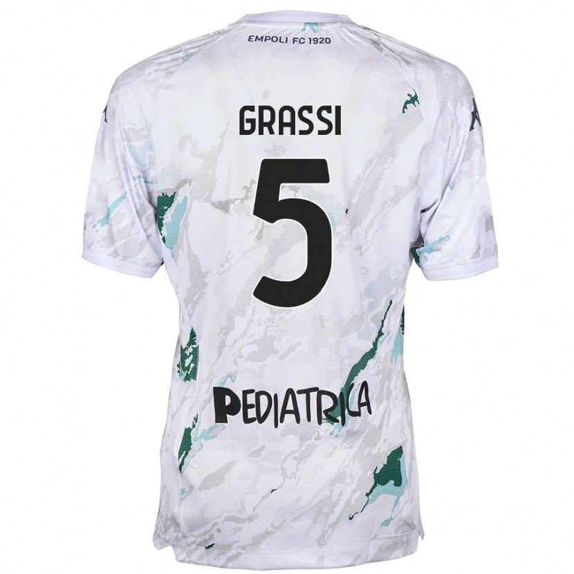 Danxen Herren Alberto Grassi #5 Grau Auswärtstrikot Trikot 2024/25 T-Shirt