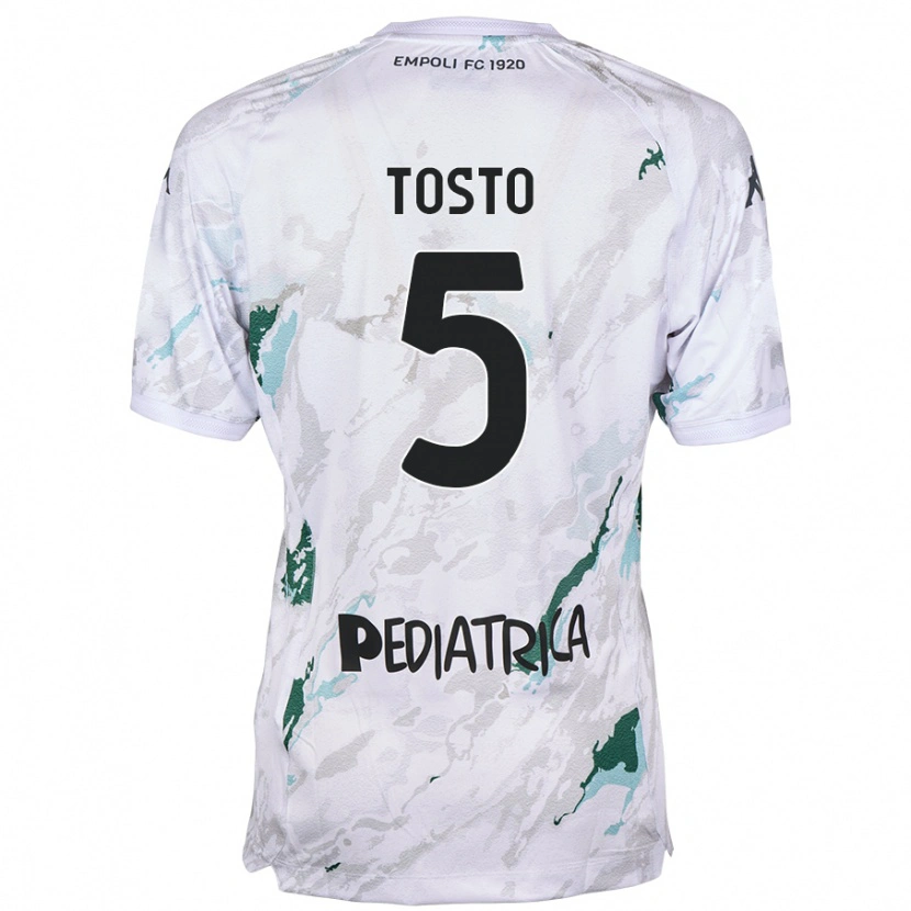 Danxen Herren Lorenzo Tosto #5 Grau Auswärtstrikot Trikot 2024/25 T-Shirt