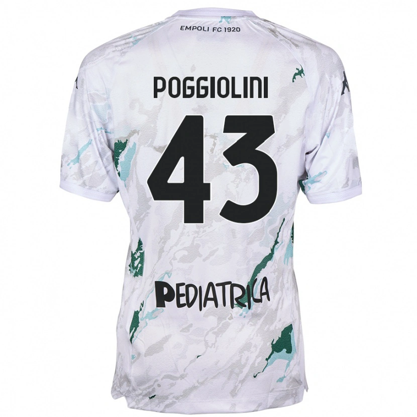 Danxen Herren Duccio Poggiolini #43 Grau Auswärtstrikot Trikot 2024/25 T-Shirt