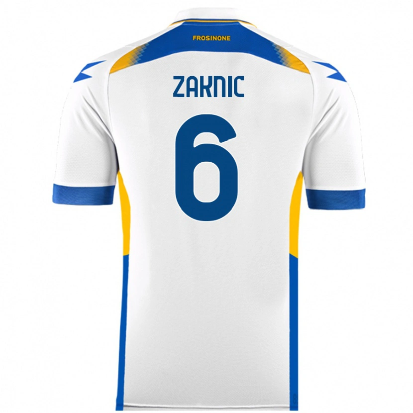 Danxen Herren Lazar Zaknic #6 Weiß Auswärtstrikot Trikot 2024/25 T-Shirt