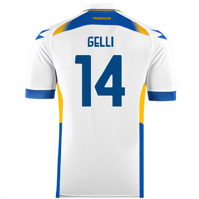 Danxen Herren Francesco Gelli #14 Weiß Auswärtstrikot Trikot 2024/25 T-Shirt