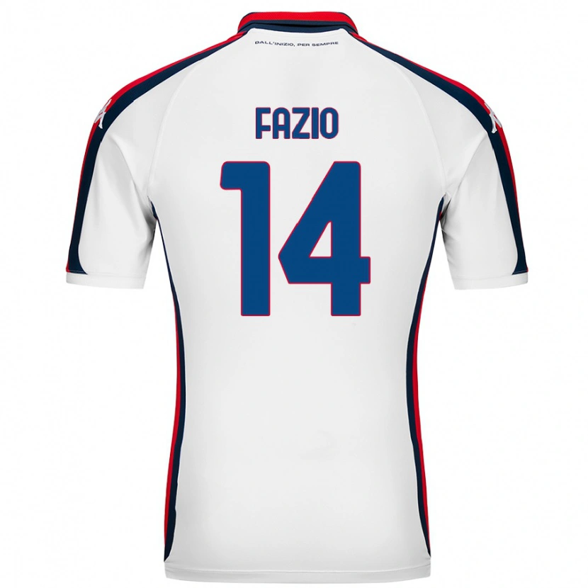Danxen Herren Tommaso Fazio #14 Weiß Auswärtstrikot Trikot 2024/25 T-Shirt