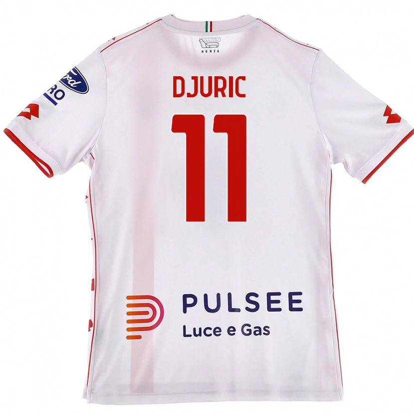 Danxen Herren Milan Djuric #11 Weiß Rot Auswärtstrikot Trikot 2024/25 T-Shirt