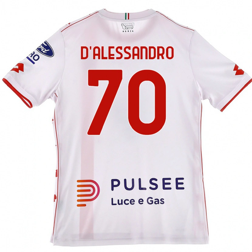 Danxen Herren Marco D'alessandro #70 Weiß Rot Auswärtstrikot Trikot 2024/25 T-Shirt