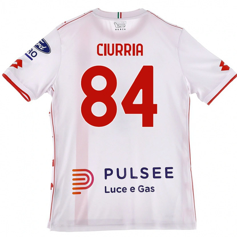 Danxen Herren Patrick Ciurria #84 Weiß Rot Auswärtstrikot Trikot 2024/25 T-Shirt