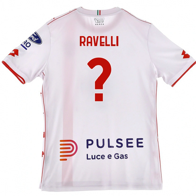 Danxen Herren Etienne Ravelli #0 Weiß Rot Auswärtstrikot Trikot 2024/25 T-Shirt