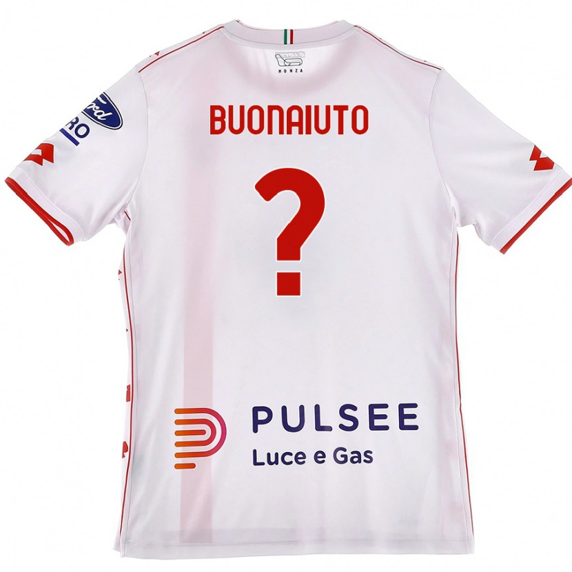 Danxen Herren Marco Buonaiuto #0 Weiß Rot Auswärtstrikot Trikot 2024/25 T-Shirt