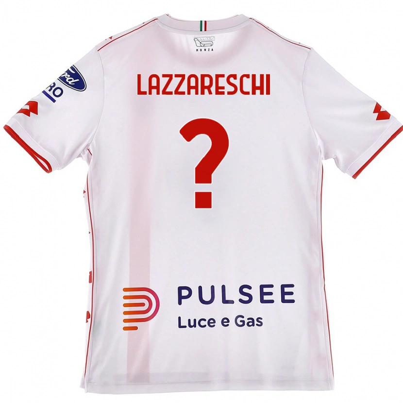 Danxen Herren Andrea Lazzareschi #0 Weiß Rot Auswärtstrikot Trikot 2024/25 T-Shirt