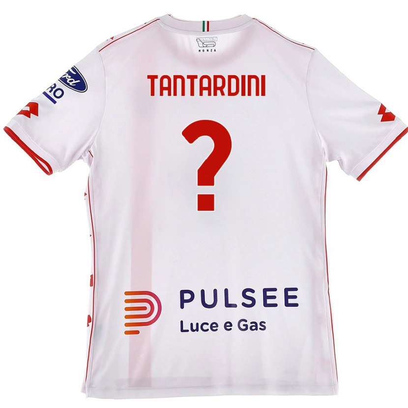 Danxen Herren Tommaso Tantardini #0 Weiß Rot Auswärtstrikot Trikot 2024/25 T-Shirt