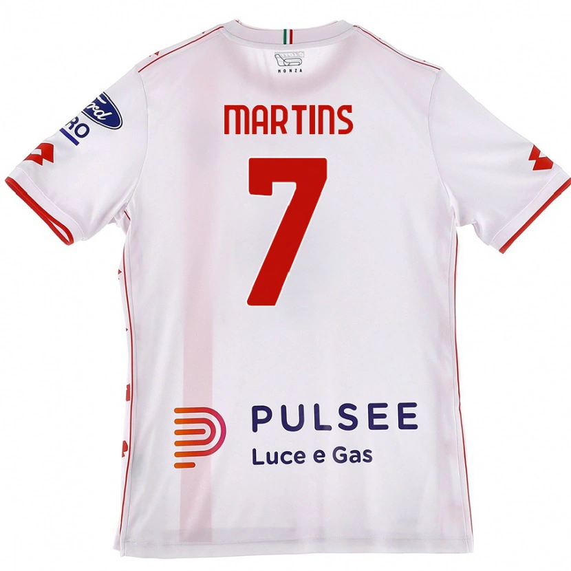 Danxen Herren Kevin Martins #7 Weiß Rot Auswärtstrikot Trikot 2024/25 T-Shirt
