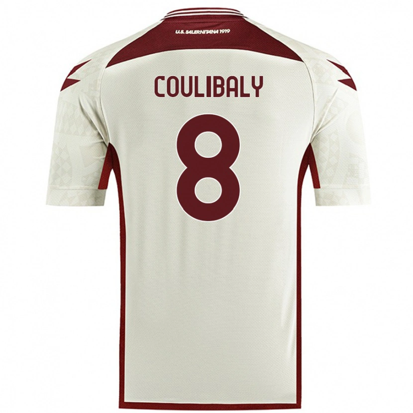 Danxen Herren Mamadou Coulibaly #8 Cremefarben Auswärtstrikot Trikot 2024/25 T-Shirt