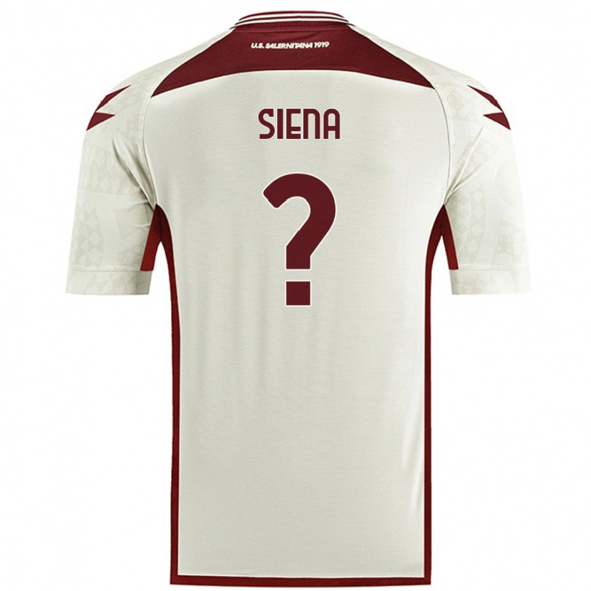 Danxen Herren Francesco Siena #0 Cremefarben Auswärtstrikot Trikot 2024/25 T-Shirt