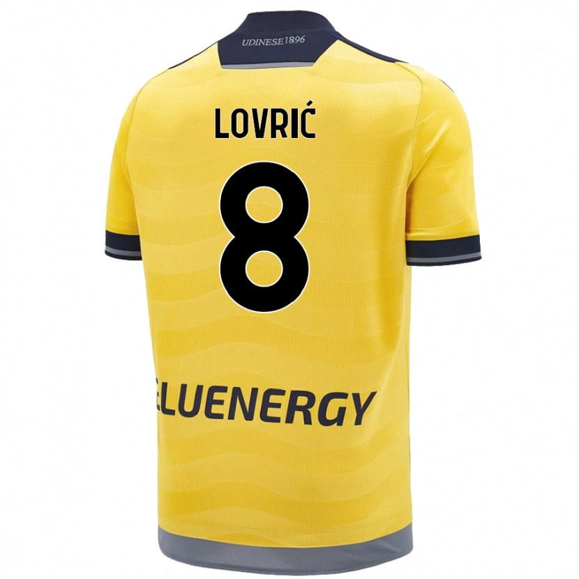 Danxen Herren Sandi Lovrić #8 Golden Auswärtstrikot Trikot 2024/25 T-Shirt