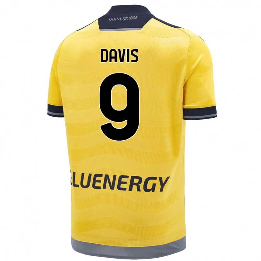 Danxen Herren Keinan Davis #9 Golden Auswärtstrikot Trikot 2024/25 T-Shirt