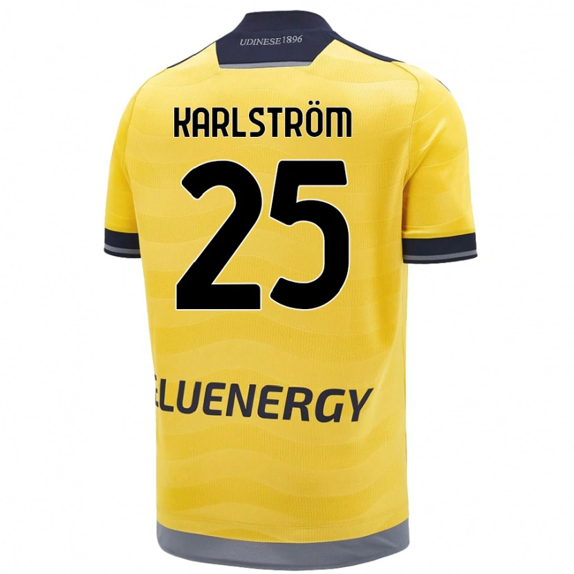 Danxen Herren Jesper Karlström #25 Golden Auswärtstrikot Trikot 2024/25 T-Shirt