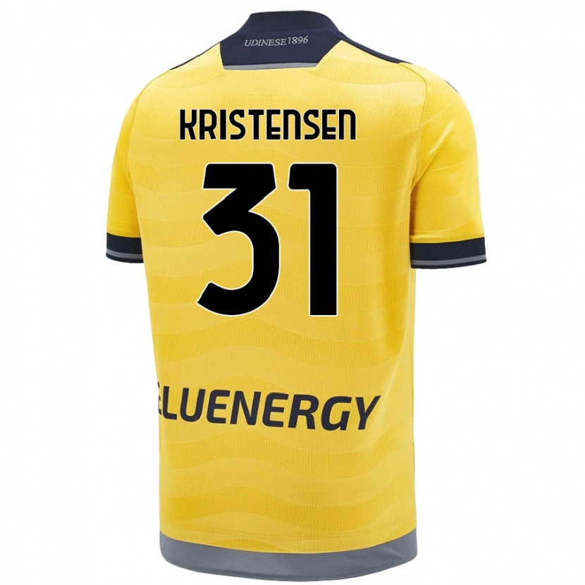 Danxen Herren Thomas Kristensen #31 Golden Auswärtstrikot Trikot 2024/25 T-Shirt