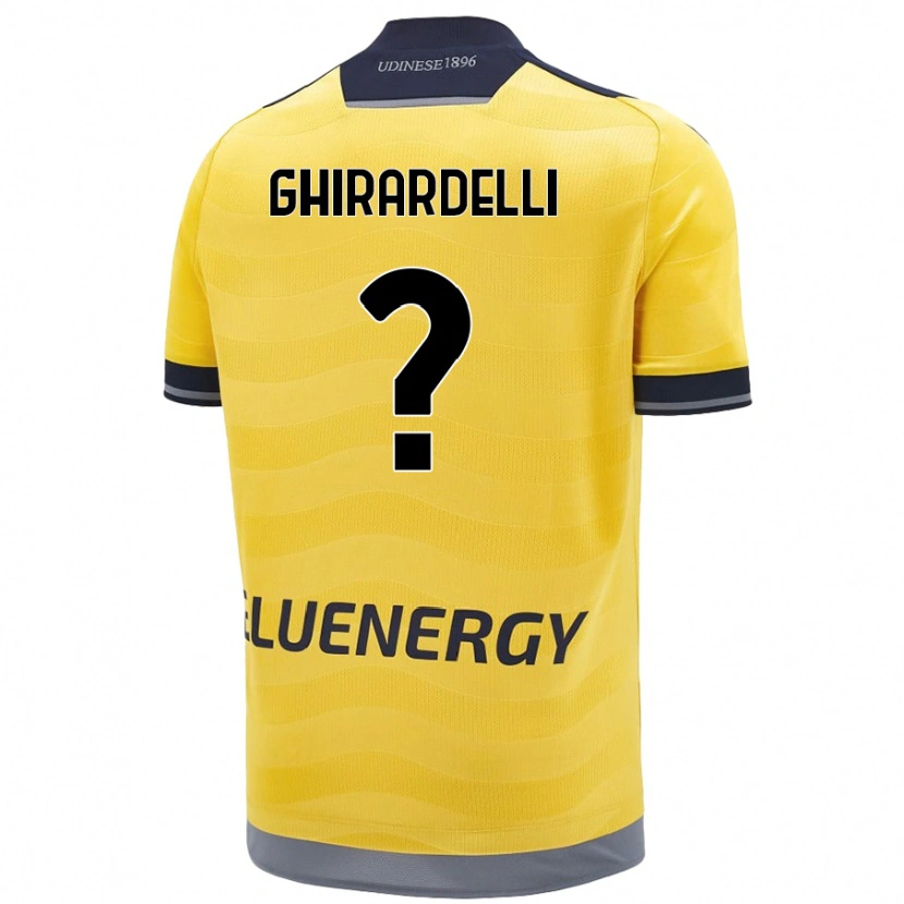 Danxen Herren Davide Ghirardelli #0 Golden Auswärtstrikot Trikot 2024/25 T-Shirt