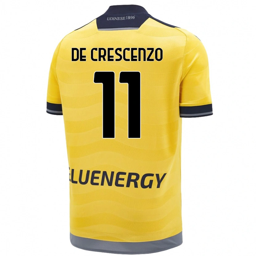 Danxen Herren Marco De Crescenzo #11 Golden Auswärtstrikot Trikot 2024/25 T-Shirt
