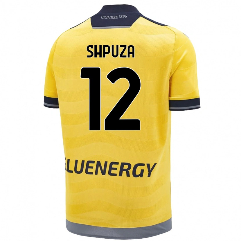 Danxen Herren Kleo Shpuza #12 Golden Auswärtstrikot Trikot 2024/25 T-Shirt