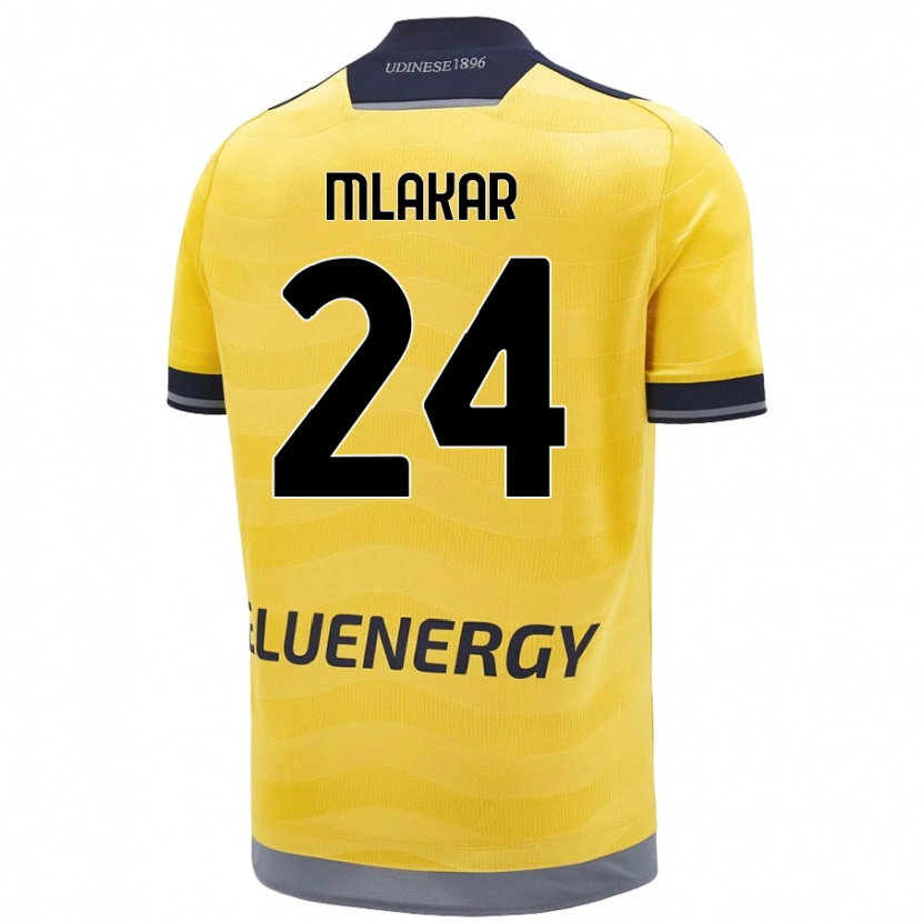 Danxen Herren Lorenzo Mlakar #24 Golden Auswärtstrikot Trikot 2024/25 T-Shirt