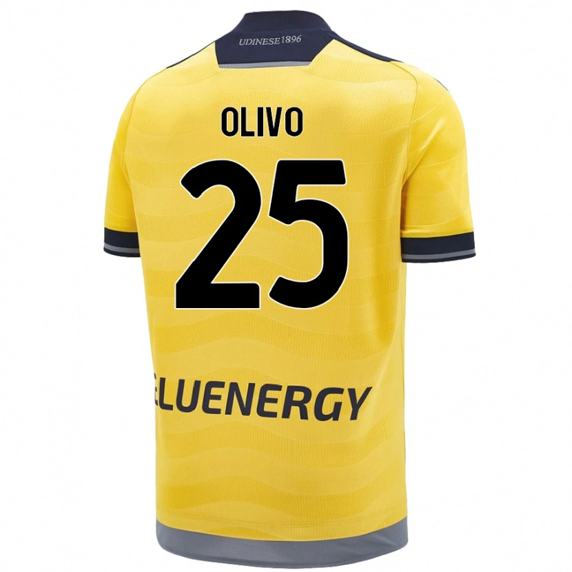 Danxen Herren Gioele Olivo #25 Golden Auswärtstrikot Trikot 2024/25 T-Shirt