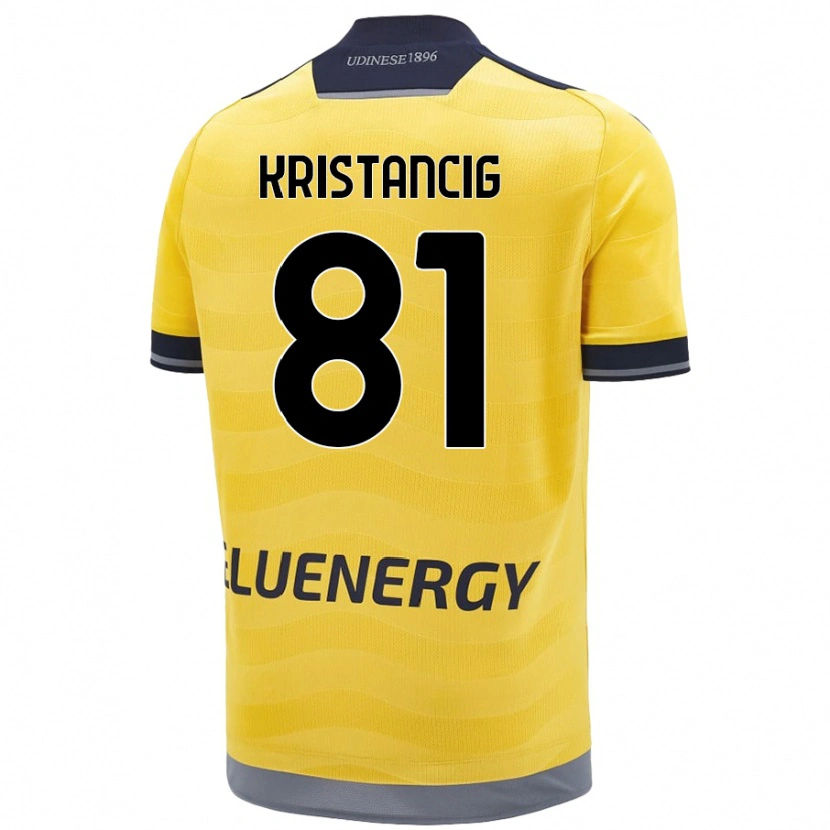 Danxen Herren Luca Kristancig #81 Golden Auswärtstrikot Trikot 2024/25 T-Shirt