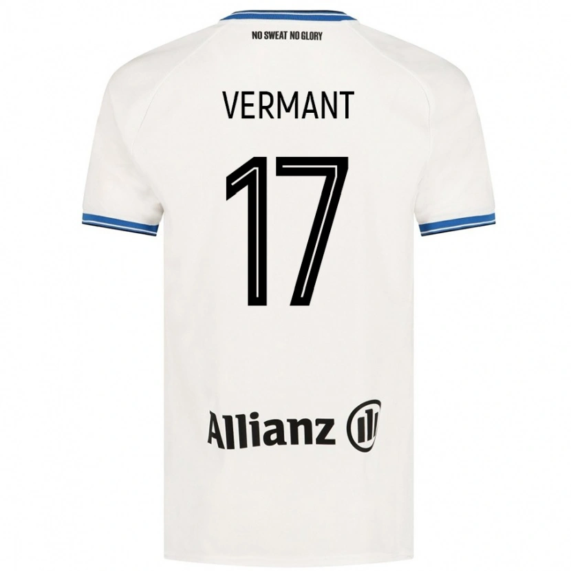 Danxen Herren Romeo Vermant #17 Weiß Auswärtstrikot Trikot 2024/25 T-Shirt