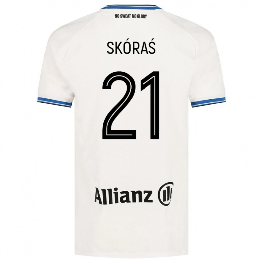Danxen Herren Michal Skoras #21 Weiß Auswärtstrikot Trikot 2024/25 T-Shirt