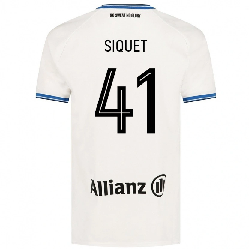Danxen Herren Hugo Siquet #41 Weiß Auswärtstrikot Trikot 2024/25 T-Shirt
