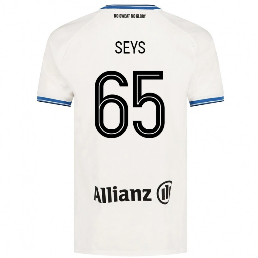 Danxen Herren Joaquin Seys #65 Weiß Auswärtstrikot Trikot 2024/25 T-Shirt