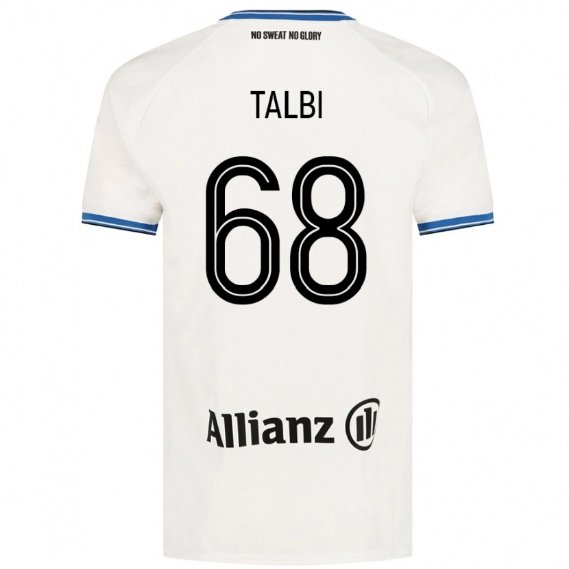Danxen Herren Chemsdine Talbi #68 Weiß Auswärtstrikot Trikot 2024/25 T-Shirt