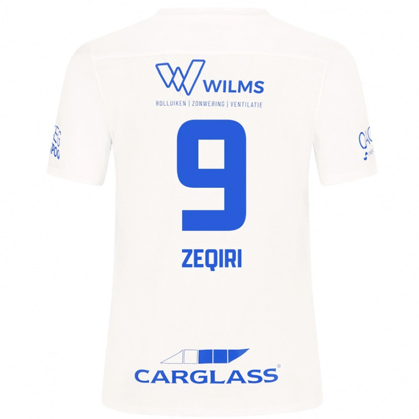 Danxen Herren Andi Zeqiri #9 Weiß Auswärtstrikot Trikot 2024/25 T-Shirt